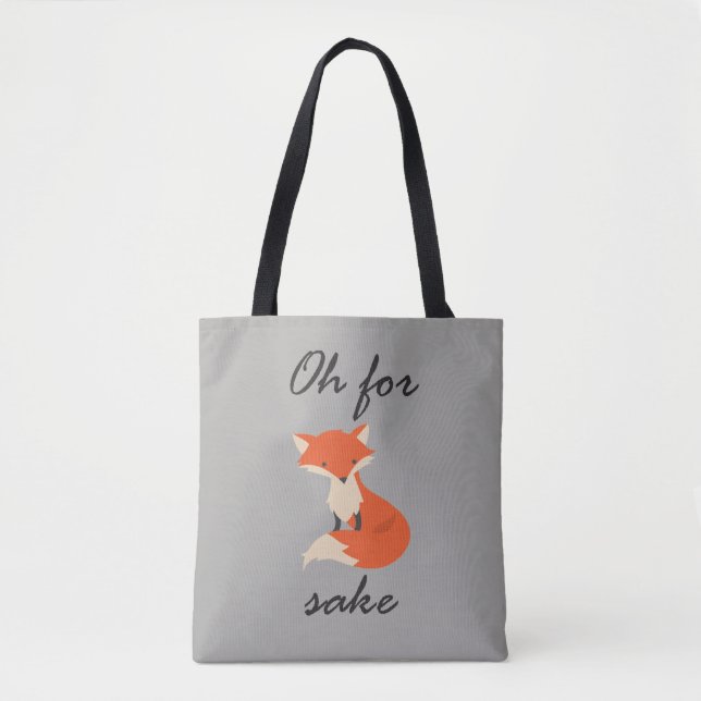 Bolso De Tela Tote Fox Sake (Anverso)