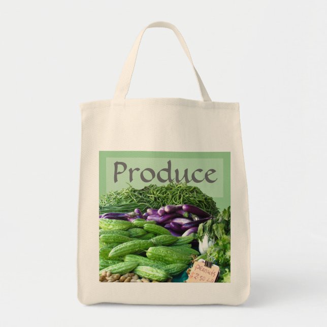 Bolso De Tela Tote - Fresh Produce (Frente)