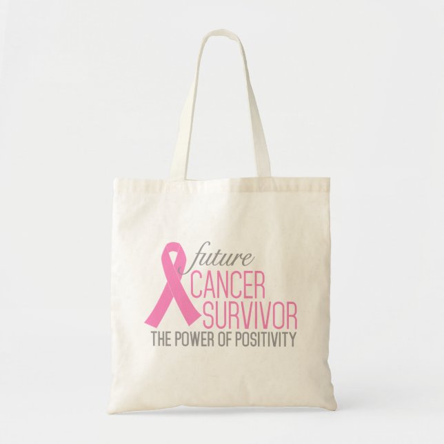 Bolso De Tela Tote futuro de sobrevivientes de cáncer (Frente)