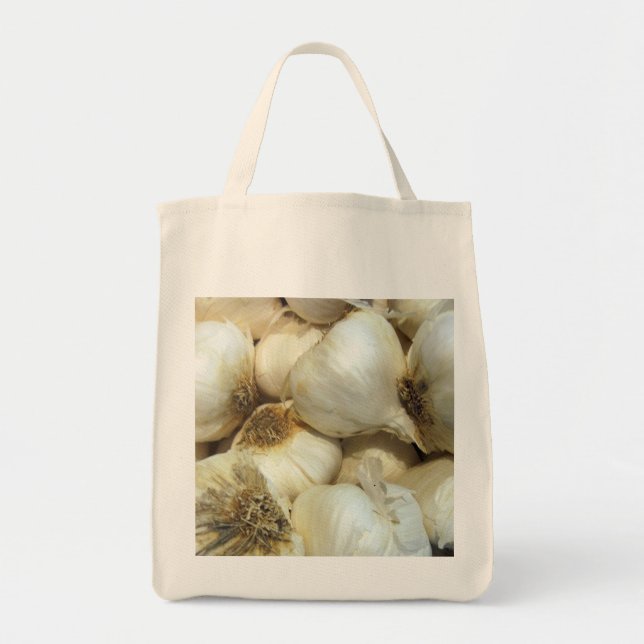 Bolso De Tela Tote Garlic Grocery (Frente)