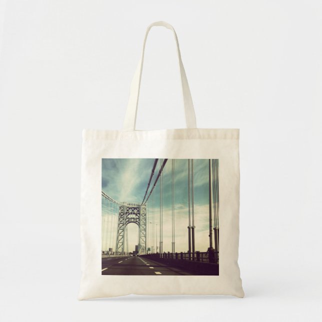 Bolso De Tela Tote George Washington Bridge, NYC (Frente)