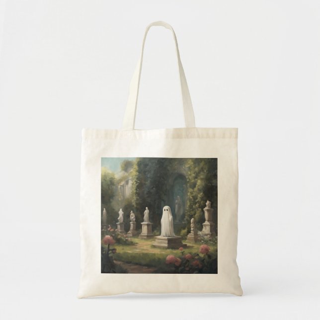 Bolso De Tela Tote Ghost Jardín de Marble (Frente)