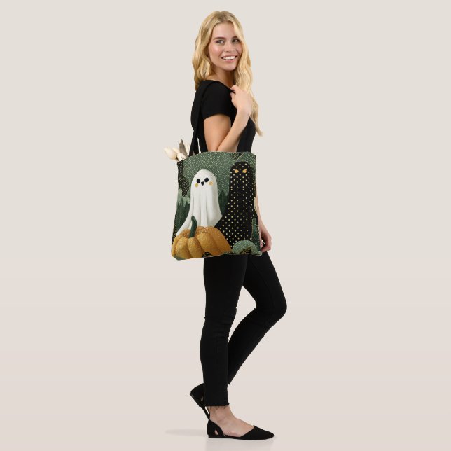 Bolso De Tela Tote Ghostly Friends (Puesto)