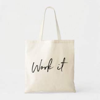 Bolso De Tela Tote Gimnasio Work It