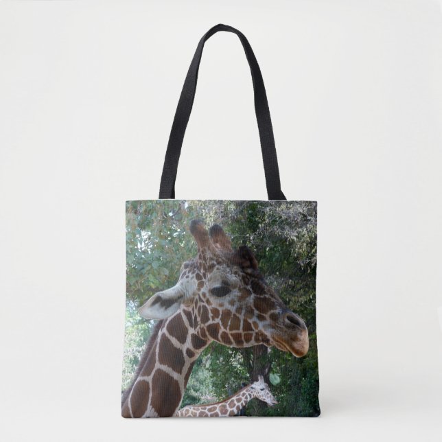 Bolso De Tela Tote Giraffe (Anverso)
