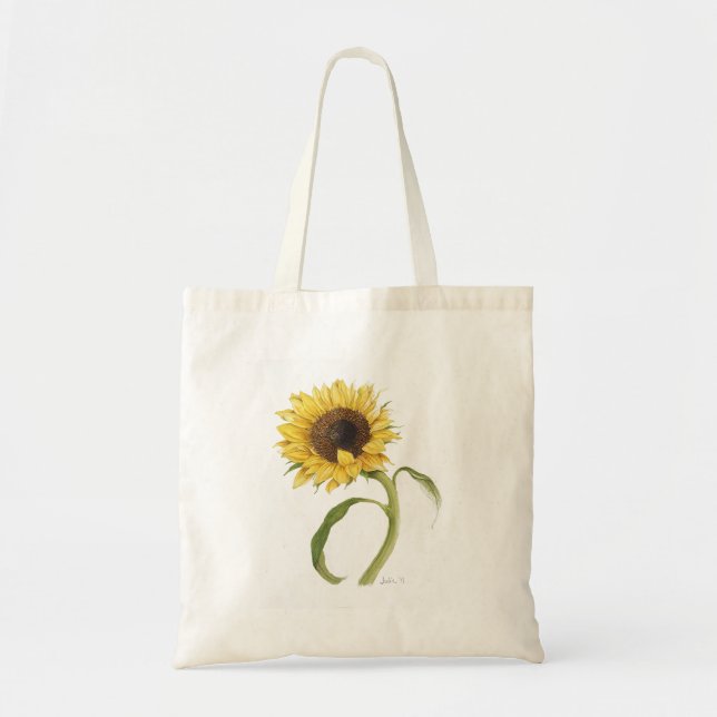 Bolso De Tela Tote girasol (Frente)