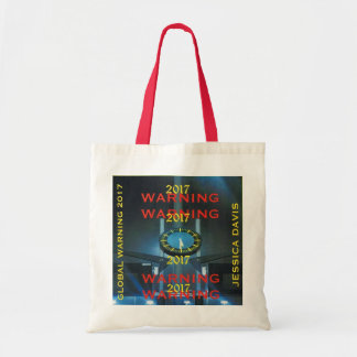 Bolso De Tela Tote global 2017 de la advertencia