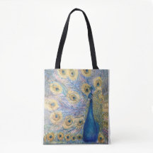 Tote Golden Peacock