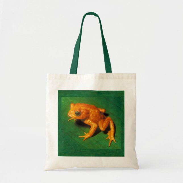 Bolso De Tela Tote Golden Toad (Frente)