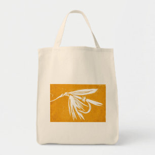 Bolso De Tela tote "Golden Wet Fly" Trout Wet Fly Grocert