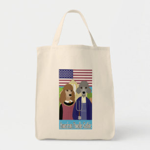Bolso De Tela Tote gótico del caniche americano