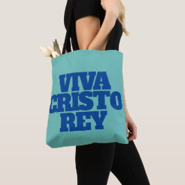 Bolso De Tela Tote gráfico Viva Cristo Rey