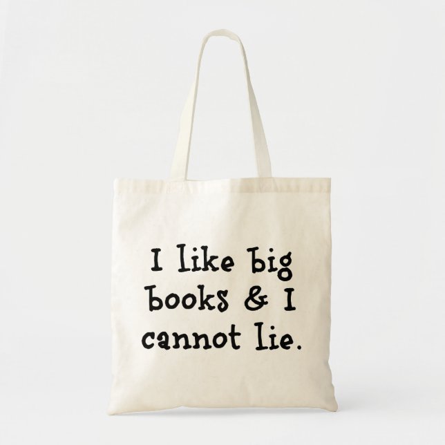 Bolso De Tela Tote grande de los libros (Frente)