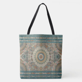 Bolso De Tela Tote grande de Mandala Mosaic