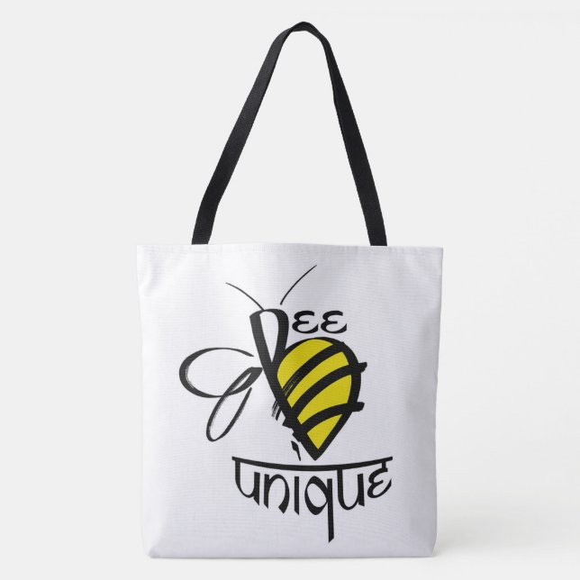 Bolso De Tela Tote grande del hombro de BeeUnique (Anverso)