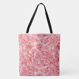 Bolso De Tela Tote grande rosa único