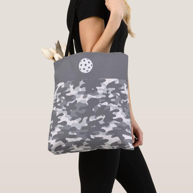 Bolso De Tela Tote Gray Camo (Detalle)
