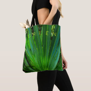 Bolso De Tela Tote GREEN Saw Palmetto