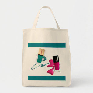 Bolso De Tela Tote Grocery Nail Polaco