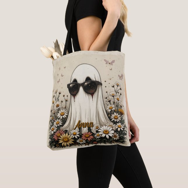 Bolso De Tela Tote Guay Ghost Halloween (Detalle)