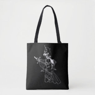 Bolso De Tela Tote guerrero