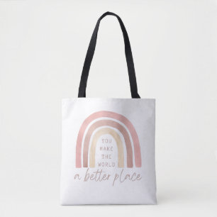 Bolso De Tela Tote 'Haces del Mundo un Lugar Mejor'