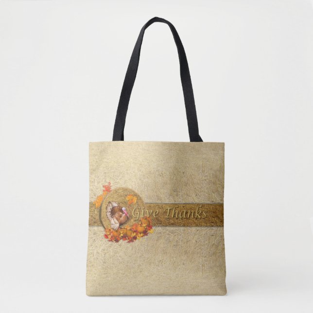 Bolso De Tela Tote Harvest Turkey (Anverso)