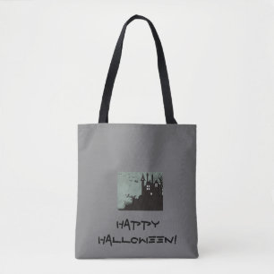 Bolso De Tela Tote Haunted House Halloween