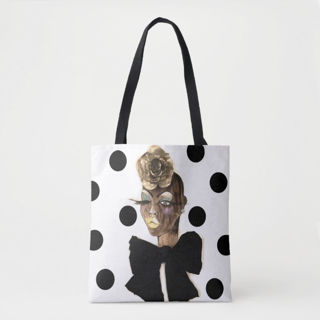 Bolso De Tela Tote Haute Polka Dot (Anverso)