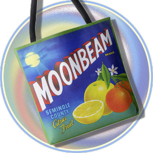 Bolso De Tela TOTE - Haz de luna - Frutas cítricas - 2 lados