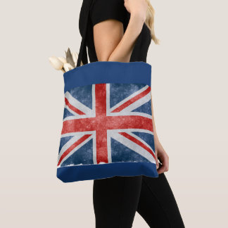 Bolso De Tela Tote hecho andrajos de Union Jack