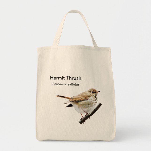 Bolso De Tela Tote Hermit Thrush Grocery (Frente)