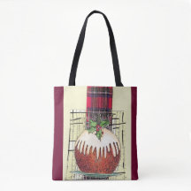 Tote Holiday Plum Pudding