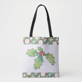 Bolso De Tela Tote - Holly Jolly #2