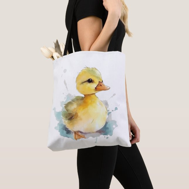 Bolso De Tela Tote Houlder de Pato Bebé (Detalle)