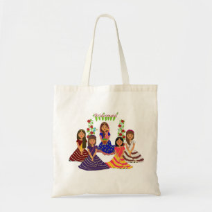 Bolso De Tela tote indio de la dama de honor