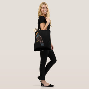 Bolso De Tela Tote indio del pájaro de noche