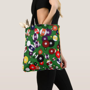 Bolso De Tela Tote integral - Billiards