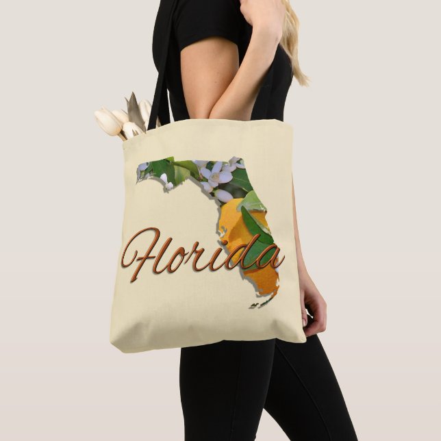 Bolso De Tela Tote integral - FLORIDA (Detalle)