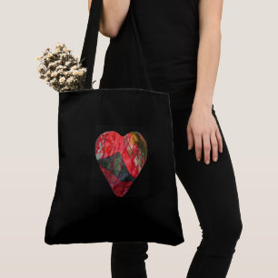 Bolso De Tela Tote Irregular del corazón