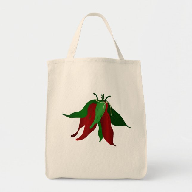 Bolso De Tela Tote Jalapeno Grocery (Frente)