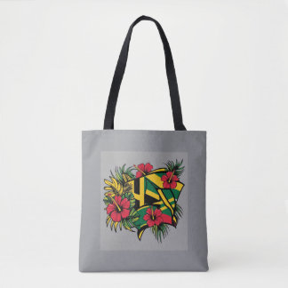 Bolso De Tela Tote jamaiquino