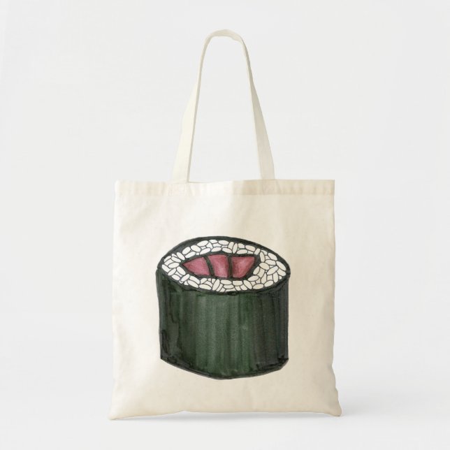 Bolso De Tela Tote japonés de pescado Maki (Frente)