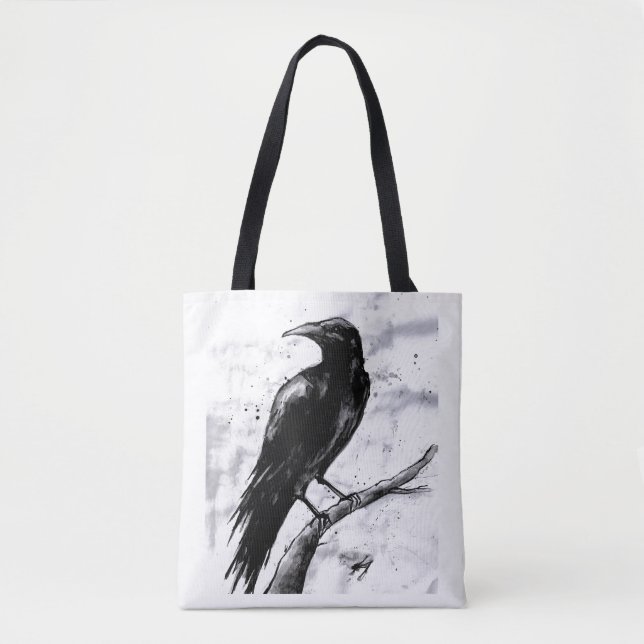 Bolso De Tela Tote Joshua Dusk Raven (Anverso)