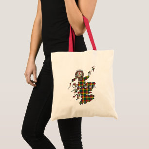 Bolso De Tela Tote Jumbo de la insignia de los clanes de Buchana