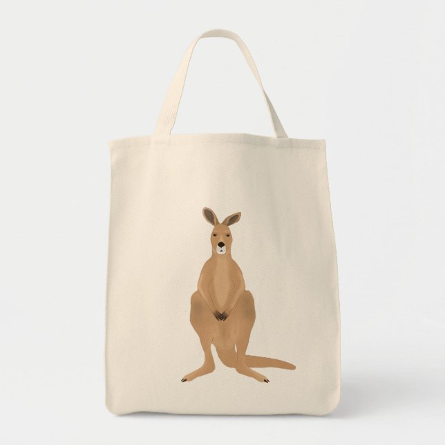 Bolso De Tela Tote Kangaroo Grocery (Frente)