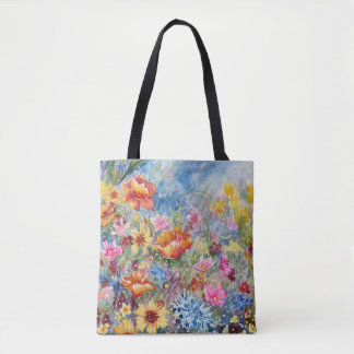 Bolso De Tela Tote Kim's Meadow