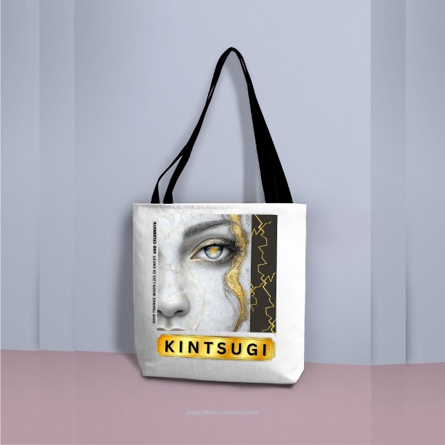 Bolso De Tela Tote KINTSUGI (KINTSUGI Totes by Poet Adiela Akoo - great gifts reminding you that you are beautifully resilent)
