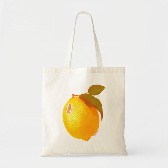 Bolso De Tela Tote Kitschen Fatty Lemon (Frente)