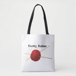 Bolso De Tela Tote Knotty Knitter